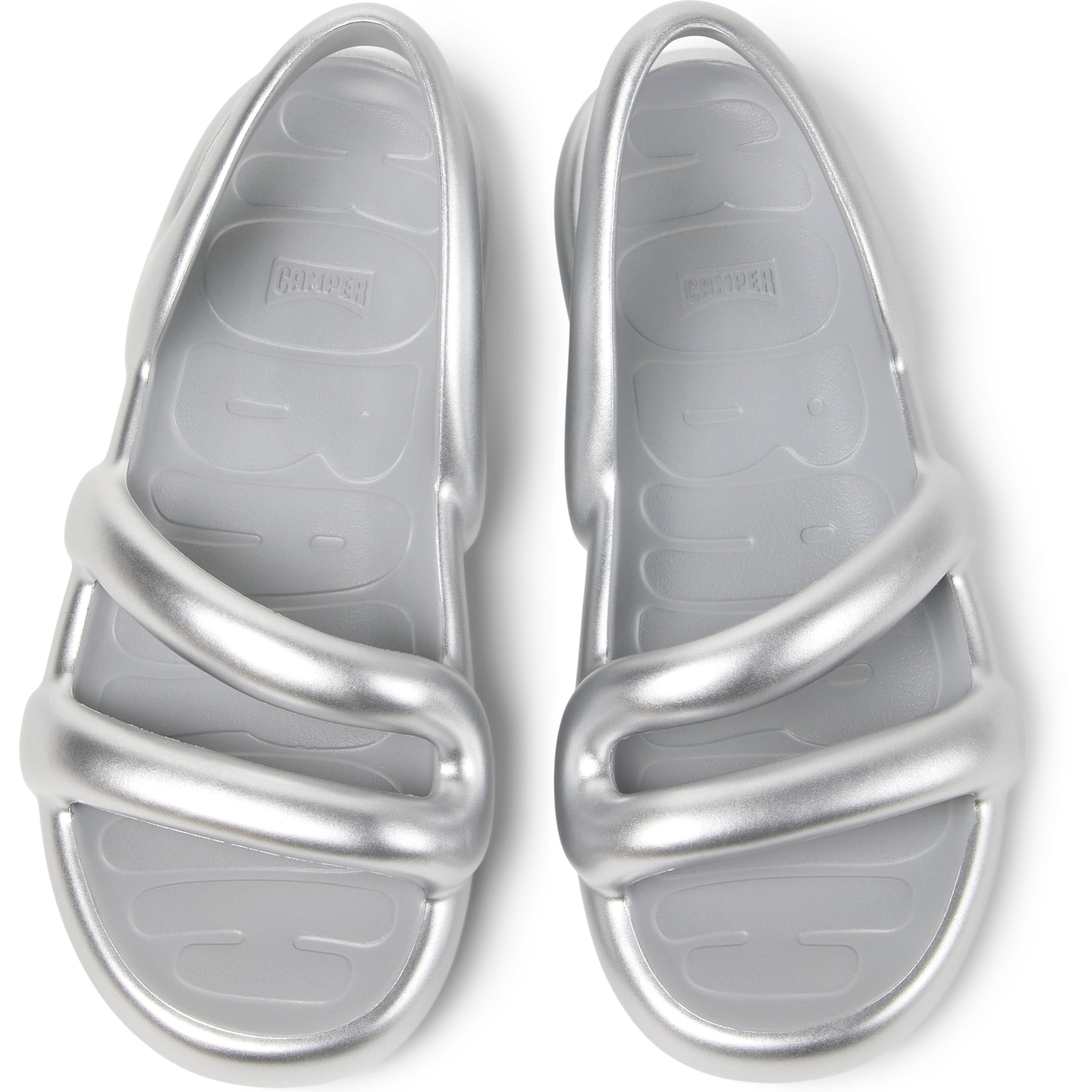 Sandalias - CAMPER Kobarah Flat - Gris - Sintético