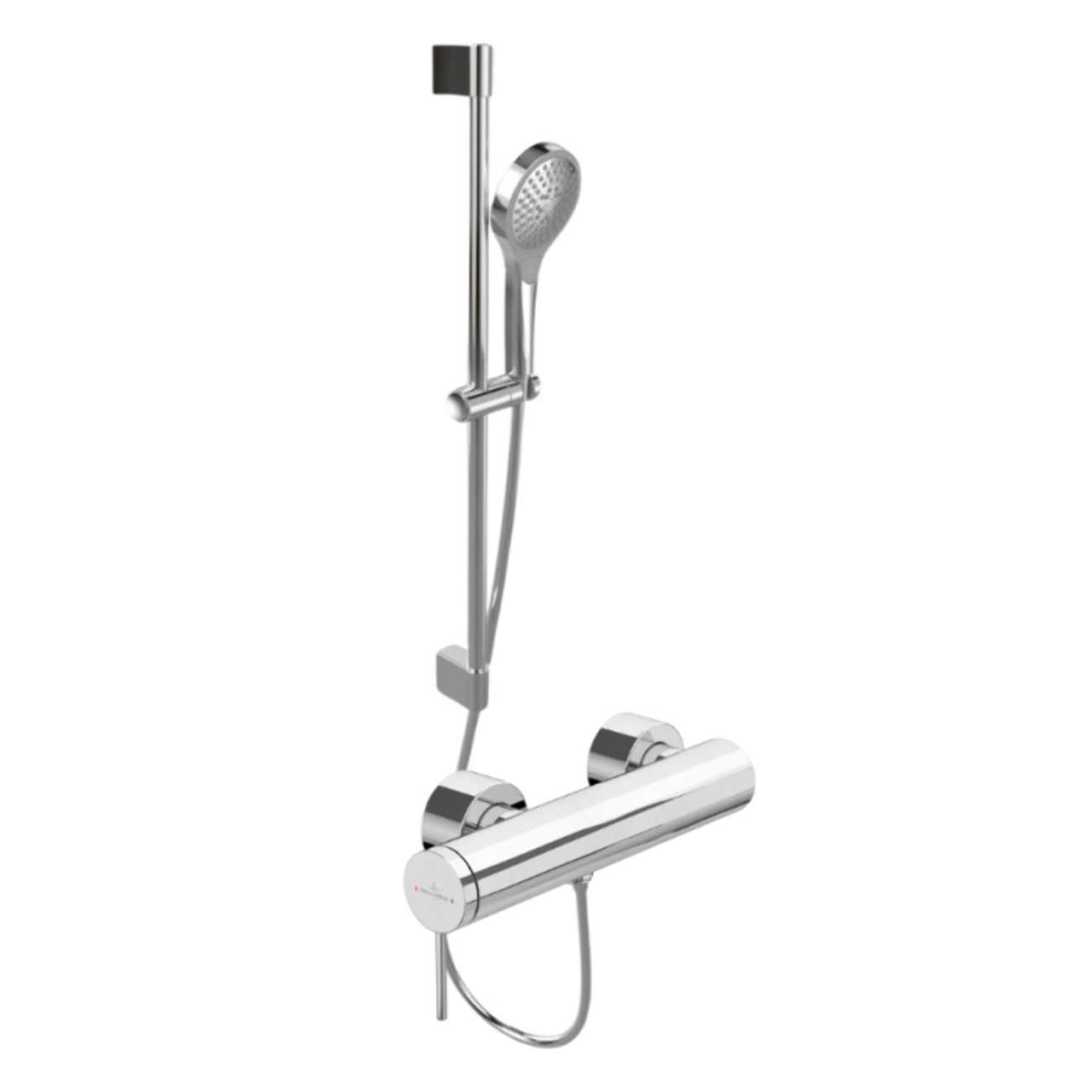 Mitigeur mécanique douche VILLEROY ET BOCH Loop & Friends + Ensemble de douche VILLEROY ET BOCH Verve Showers 3 jets