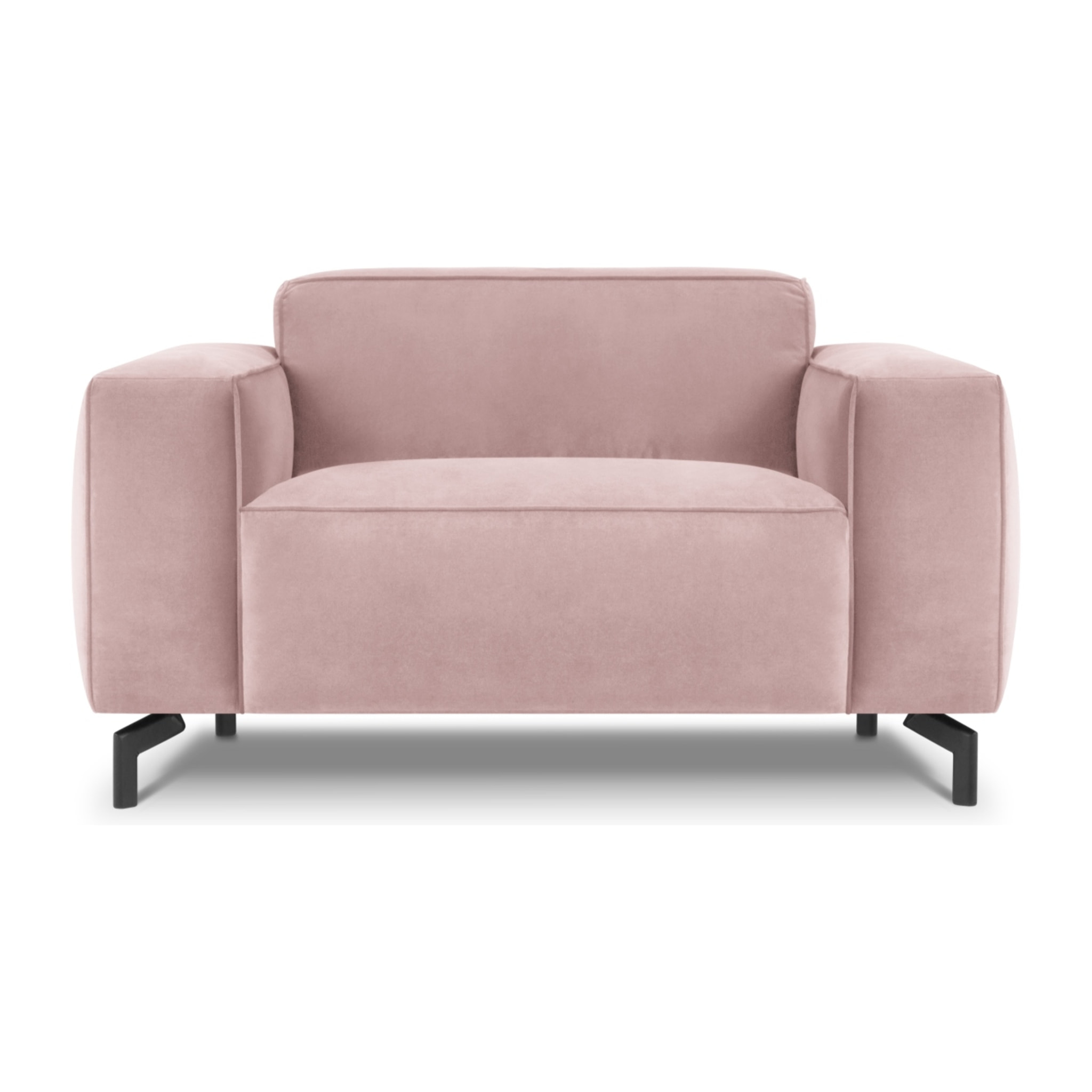 Fauteuil xl "Paradis" en velours rose