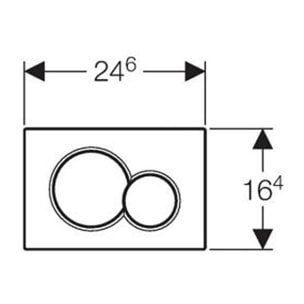 Pack WC Bati-support Geberit + WC Vitra Sento fixations invisibles + Abattant softclose + Plaque blanche (GebSento-B)