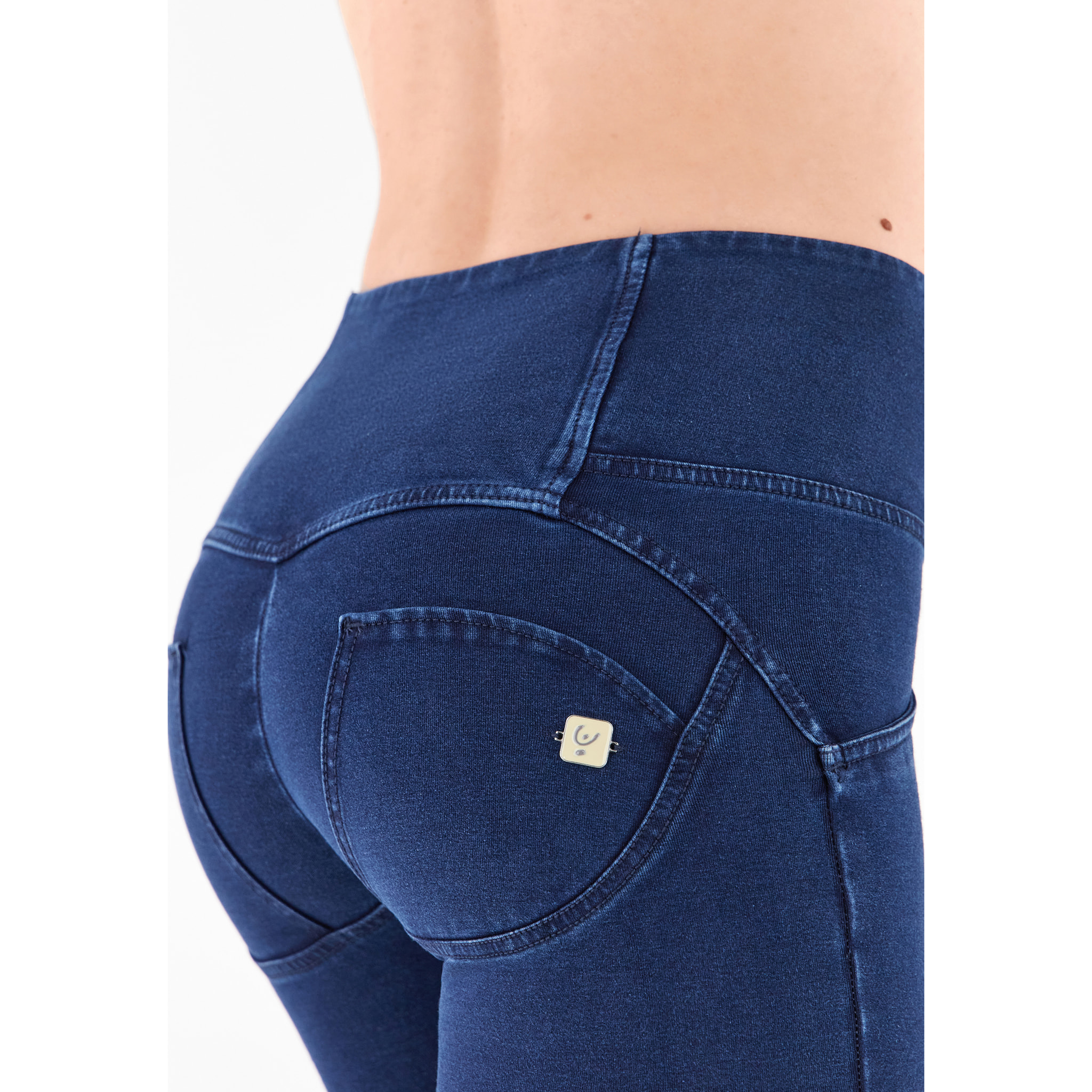 Jeggings push up WR.UP® superskinny vita alta con bottoni