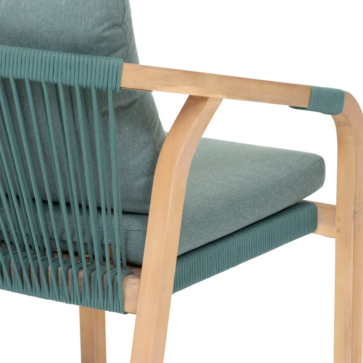 Fauteuil de jardin "Papouasie" vert olive en acacia