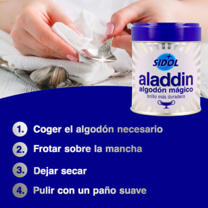 Aladdin - Algodón Limpia Metales, 75 g