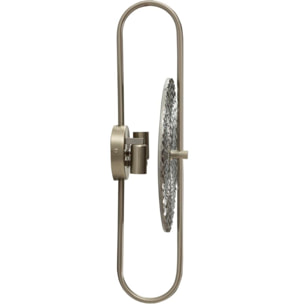 LAMPADA DA MURO SILVERY CM 28X15X54