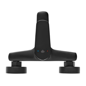 Mitigeur de salle de bain Swiss Aqua Technologies Mood sans kit de douche 150 mm noir SATBSMOOD222C