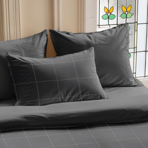 Taie d'oreiller Amira Anthracite