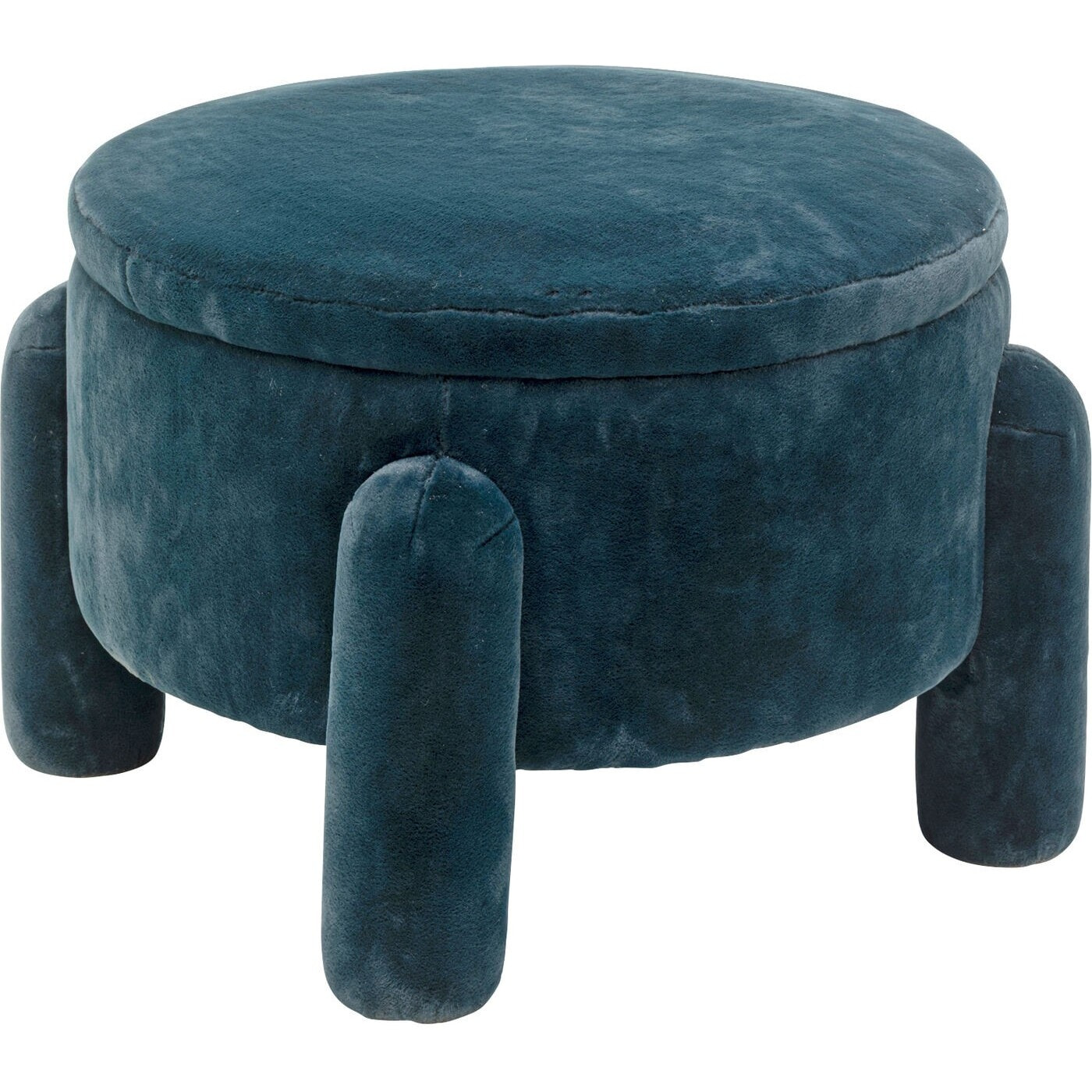Tabouret-coffre 54cm bleu Kare Design