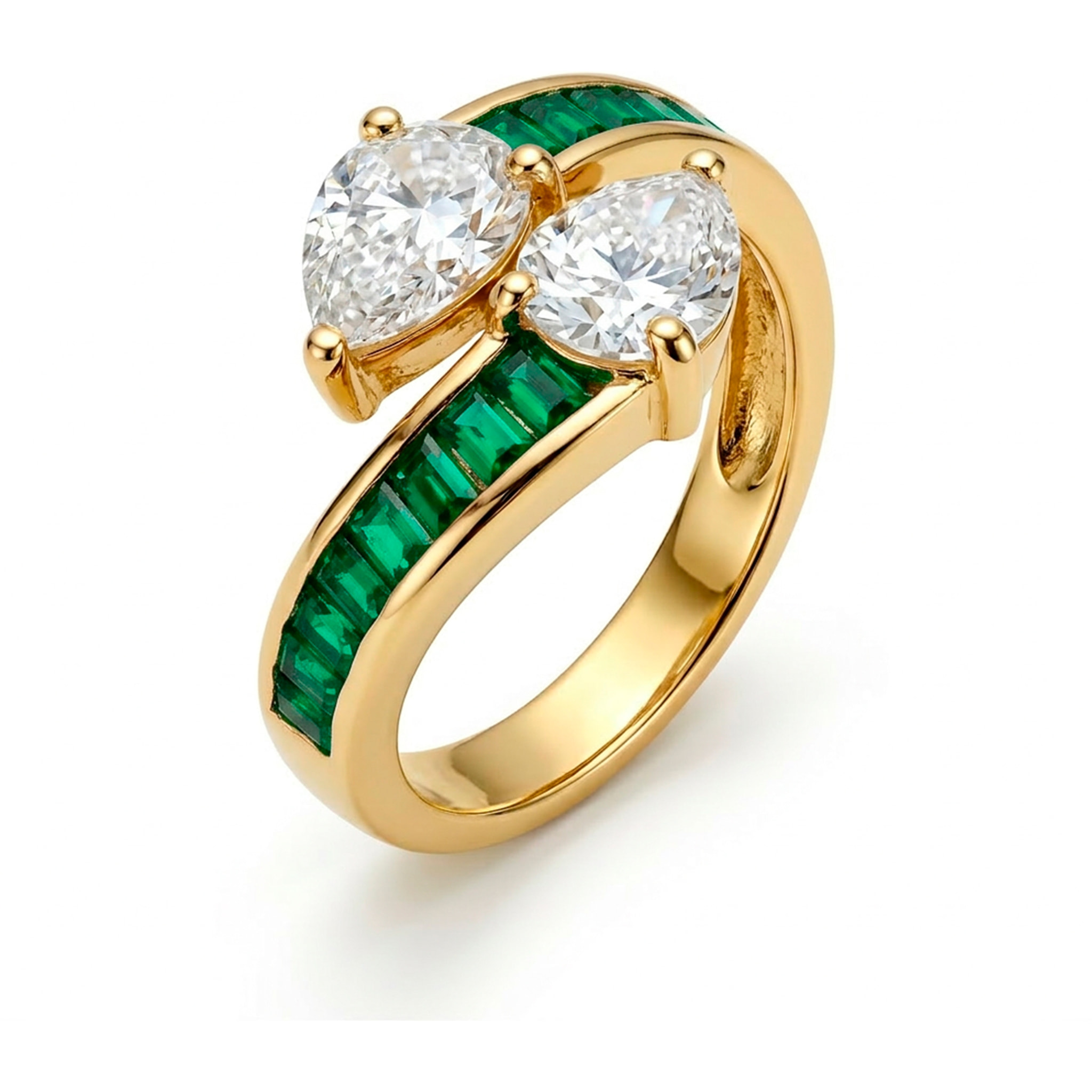 Anillo Darbia acabado oro amarillo 18k