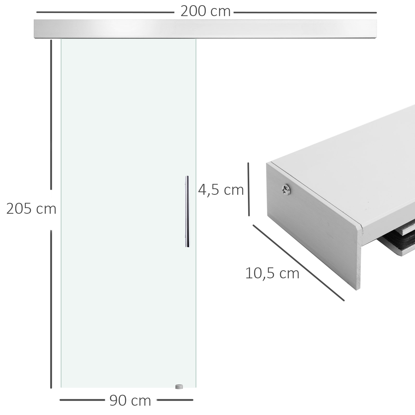 PuertaCorredera205x90cmPuertasCorrederasSatinadaDeslizantesCristalsinObra