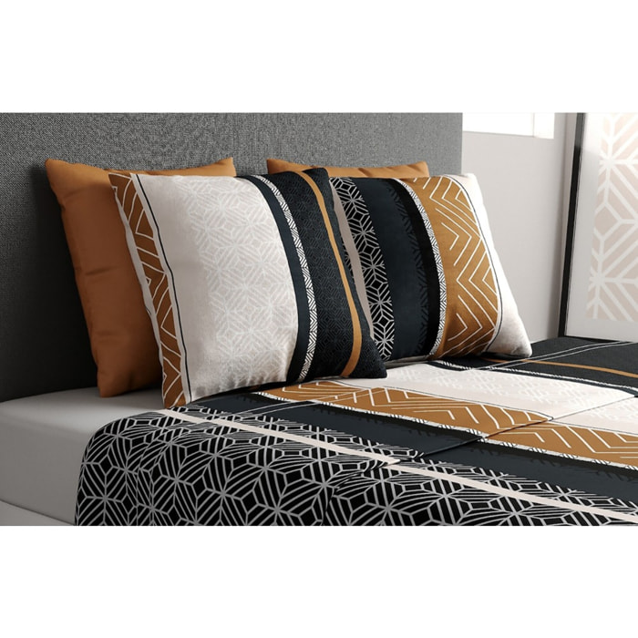 Parure De Drap 3pcs avec Drap Housse 90x190cm 100% Coton 57fils-trophÉ