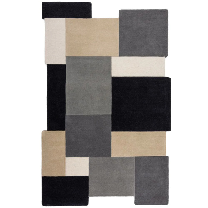 Tapis graphique en laine COLLAGE