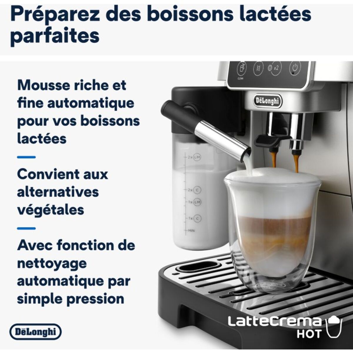 Expresso Broyeur DELONGHI FEB22.82.SB Magnifica Start Argent