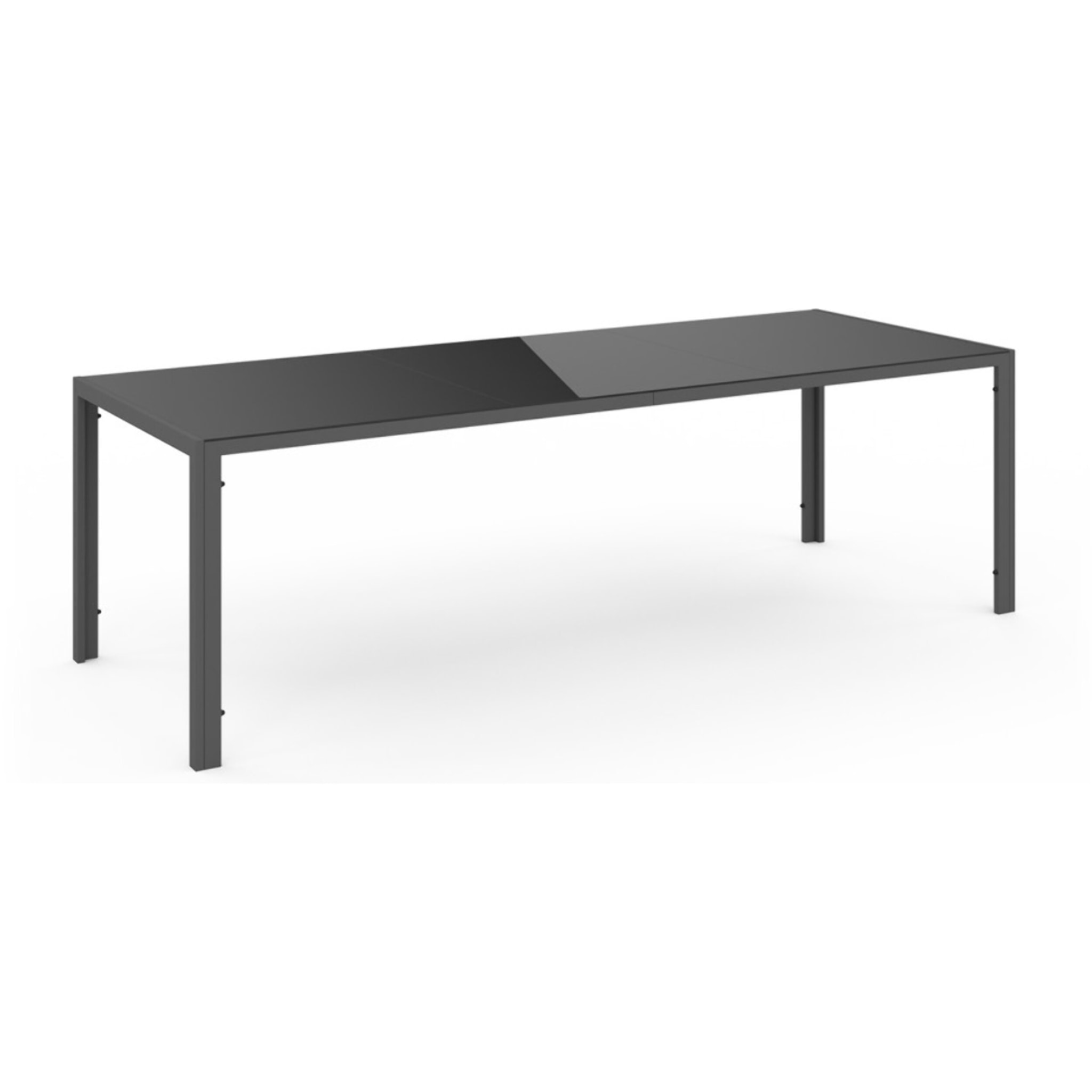 Tables de jardin Formentera verre trempé - Gris anthracite