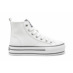 Zapatilas Altas de Niños en Blanco
