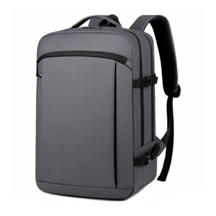 Mochila de viaje con gran resistencia y conexión usb. Impermeable, acolchada y ventilada. Asa para trolley