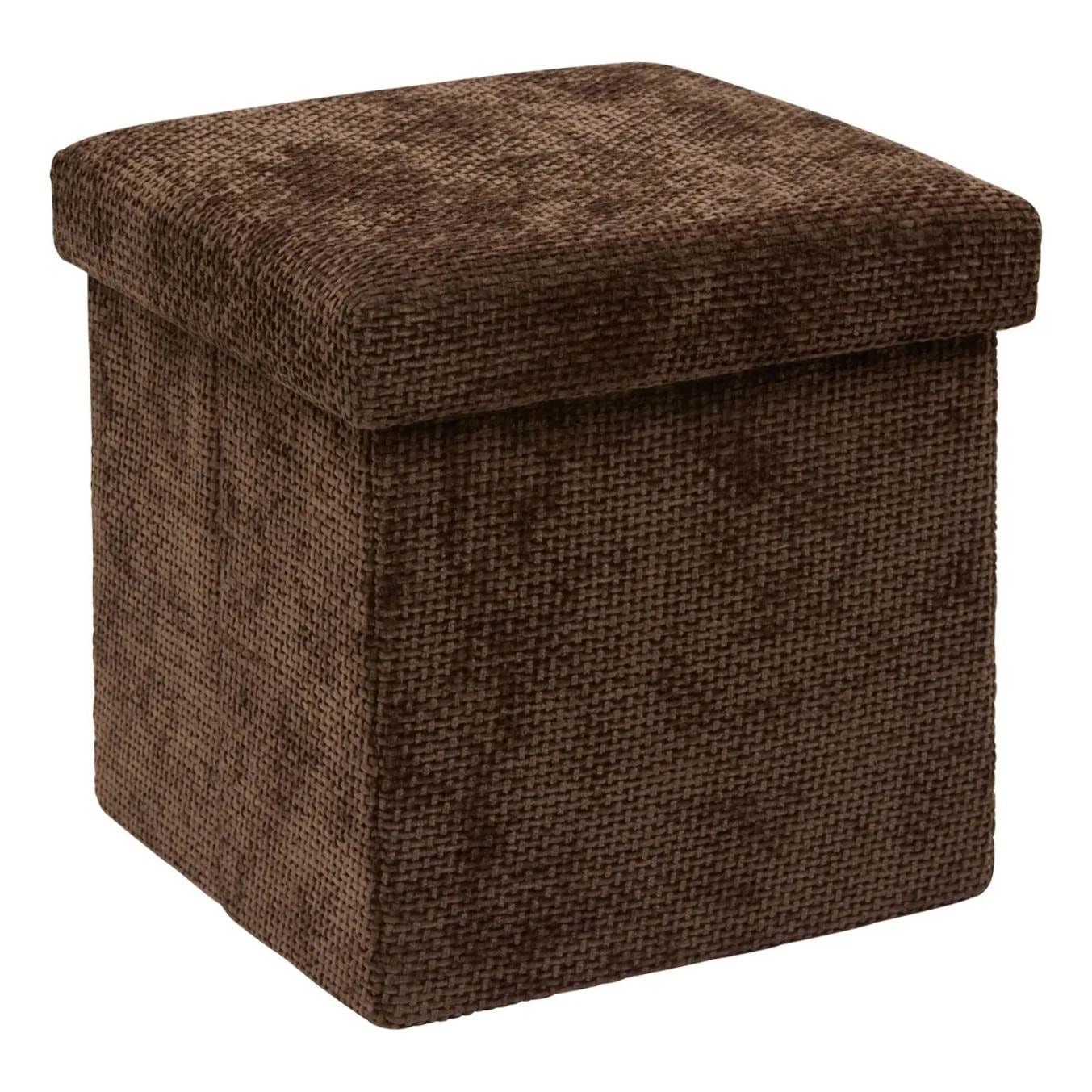 Pouf Mix'N Modul carré pliable 31x31cm marron