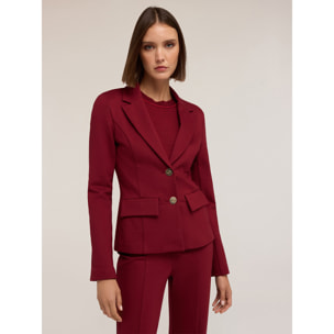 Motivi - Blazer sfoderata in punto milano - Bordeaux