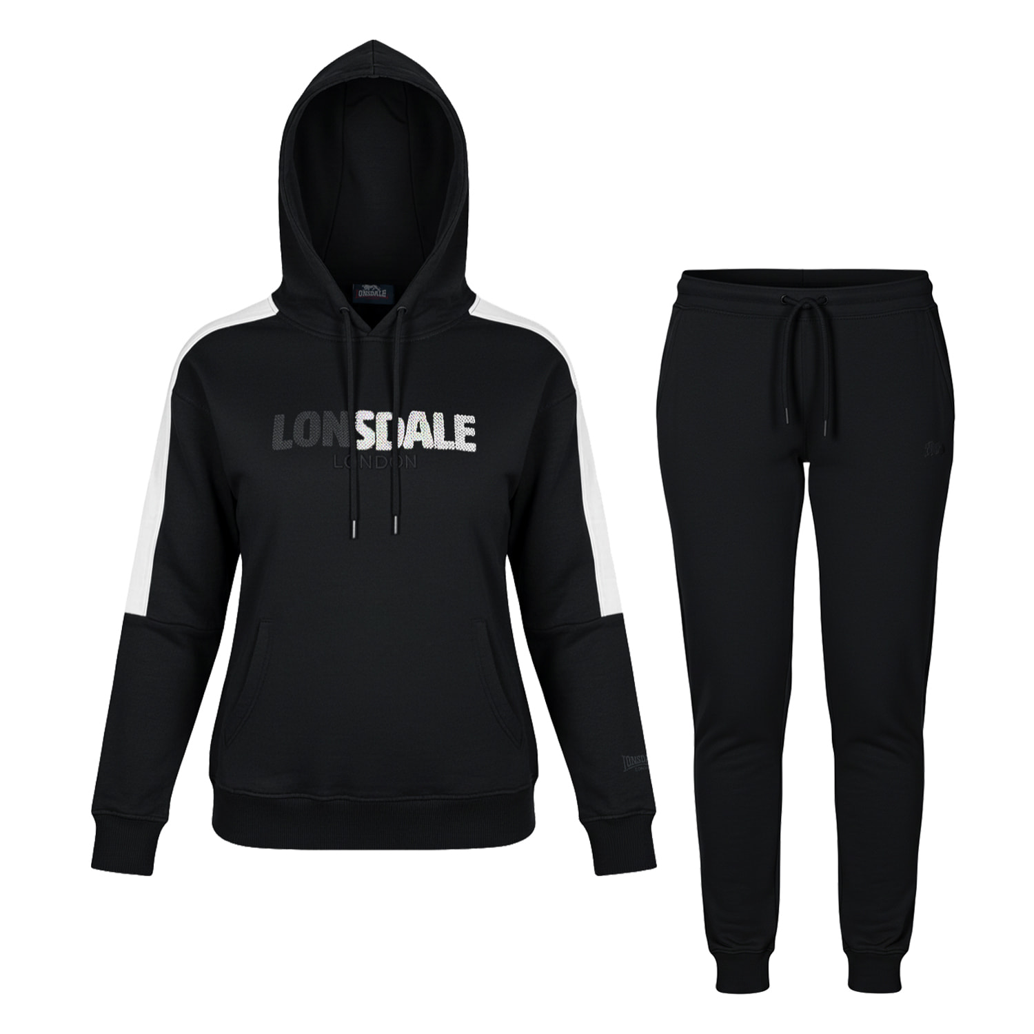 Tuta Donna LONSDALE Cotone Felpato Cappuccio