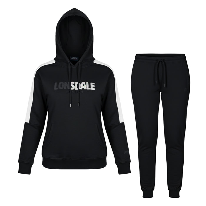 Tuta Donna LONSDALE Cotone Felpato Cappuccio