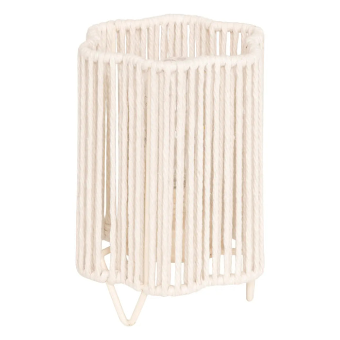 Lampe LED batterie Oda blanc H17cm