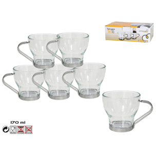 Taza de cristal 170 ml set 6 - Vasos de vidrio