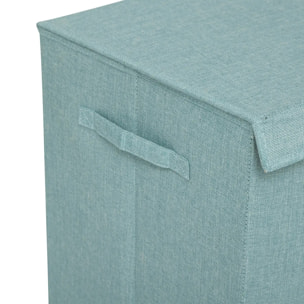 Panier à linge "Colorama" bleu arctic 74L
