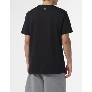 PHILIPP PLEIN Round Neck T-Shirt Skull Logo Line