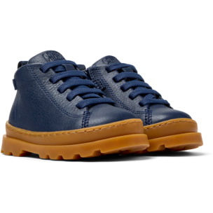 Botines - CAMPER Brutus - Azul - Cuero liso