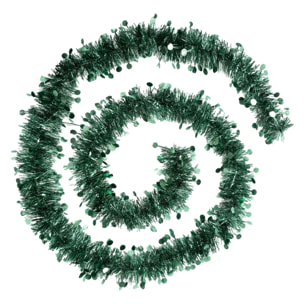 Guirlande de noël pastille embossée olive 100x4x2m