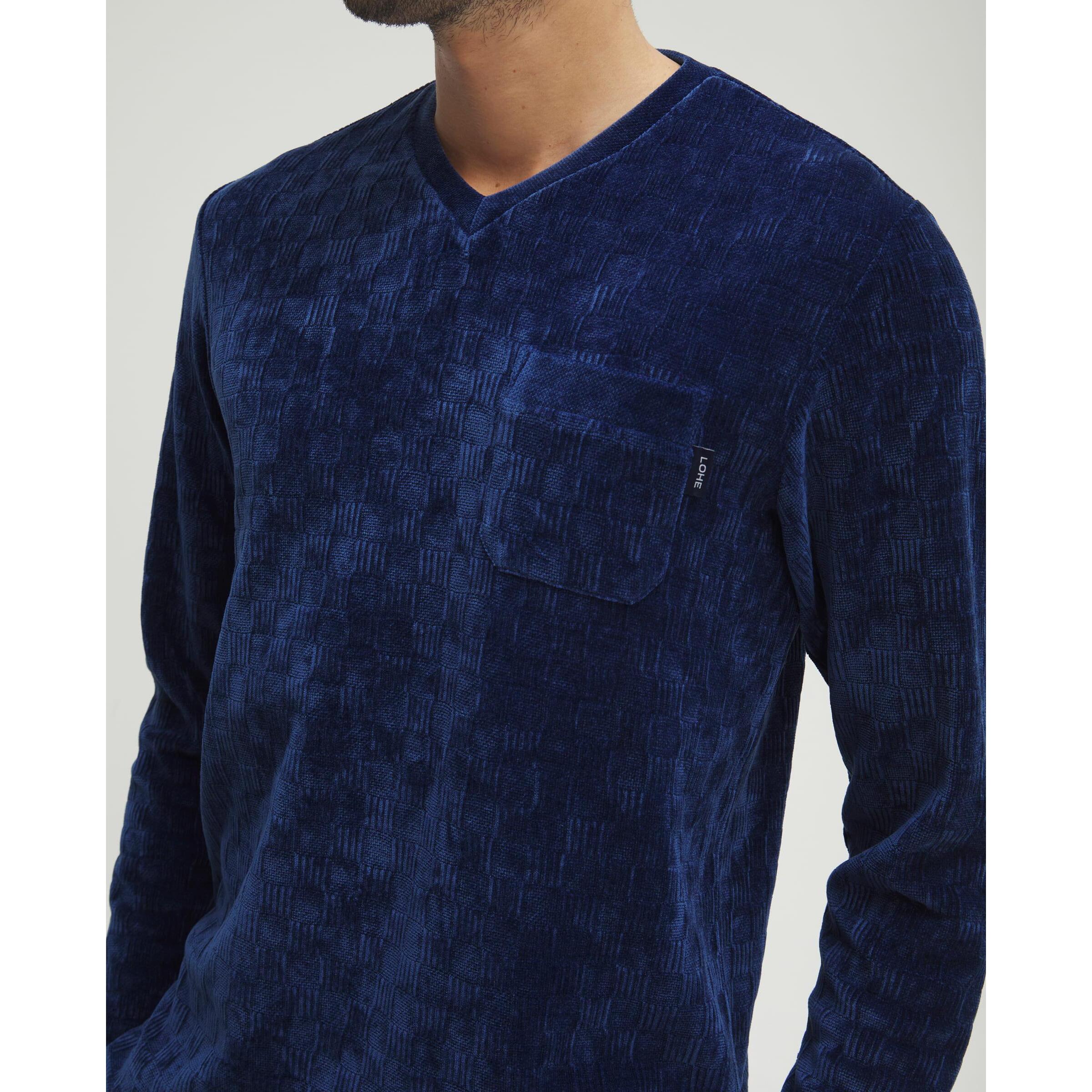 Pijama hombre terciopelo cuadritos