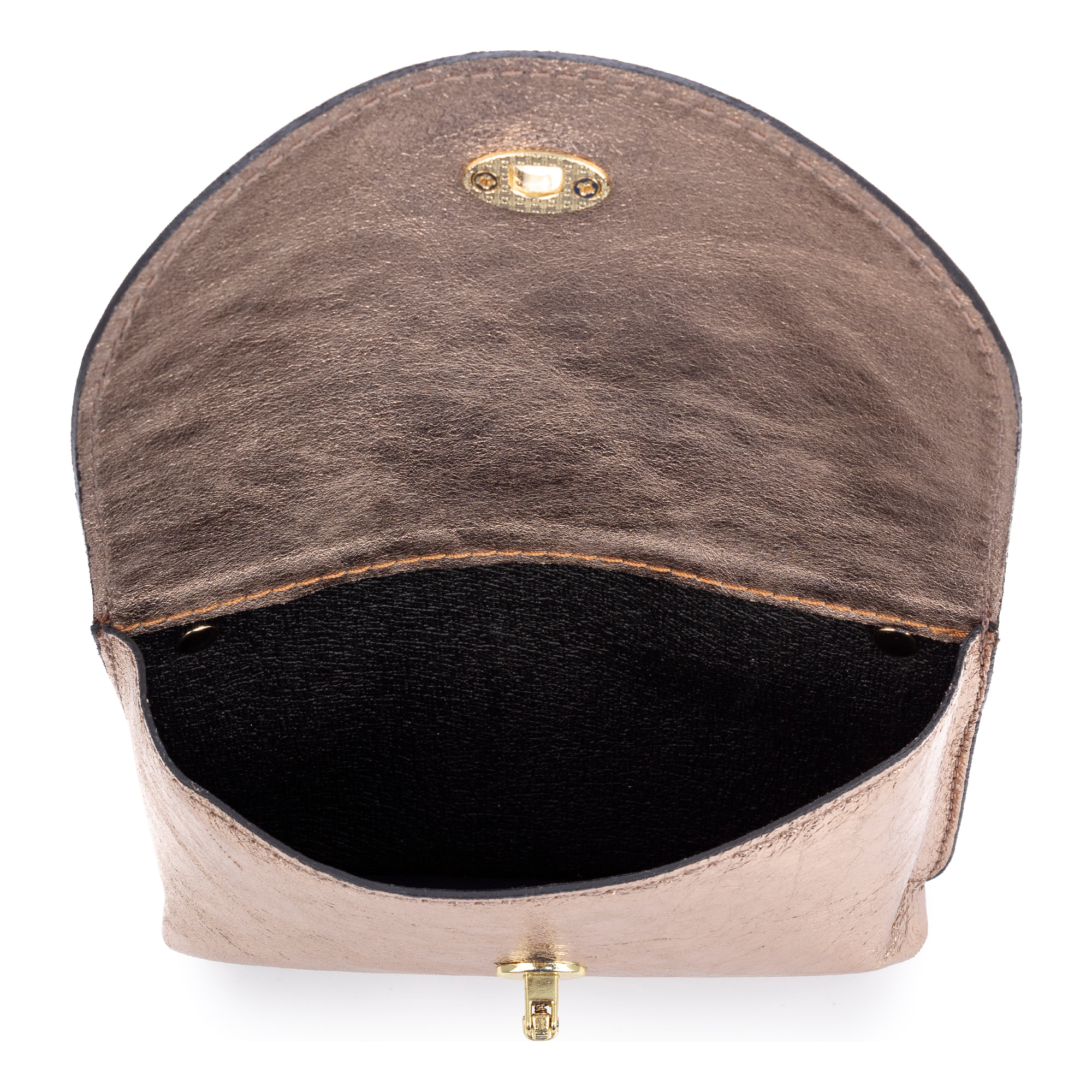 Aquilonia bolso de mano mujer. Piel auténtica acabado Gamuza lacada.