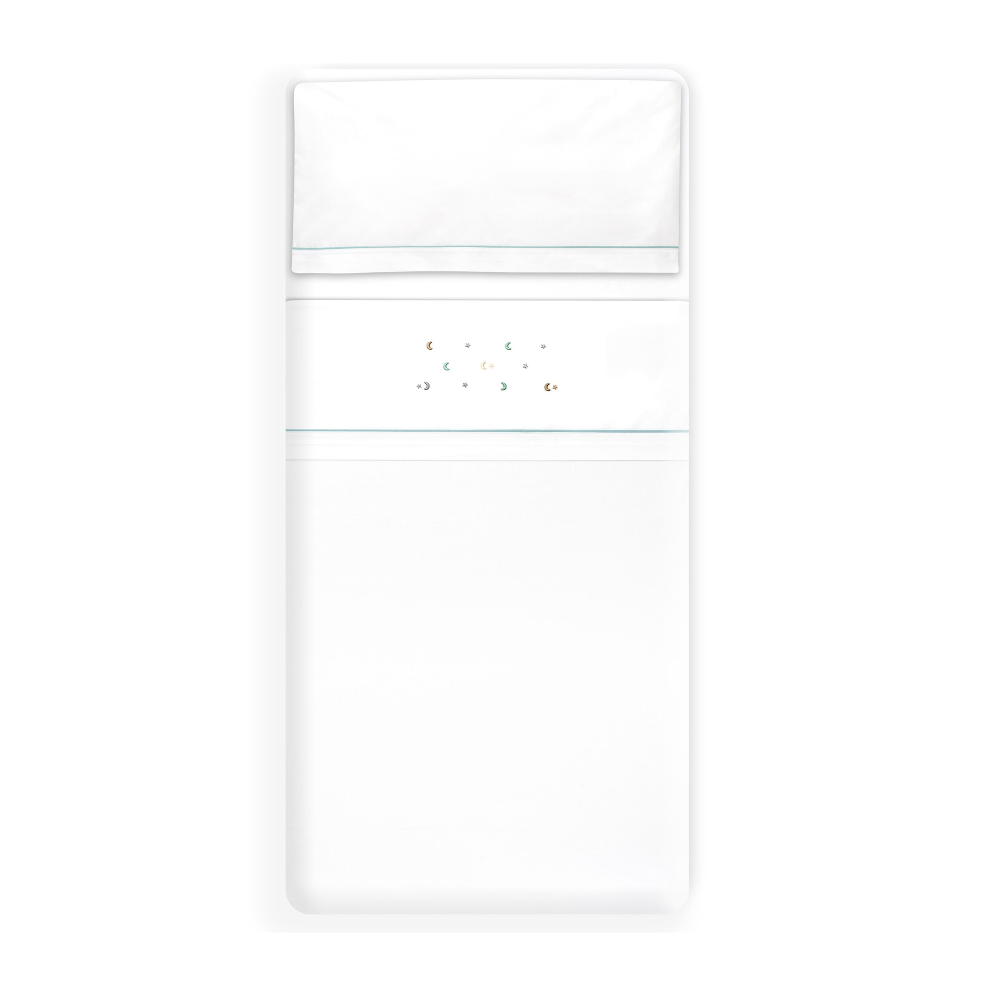 Triptico Coche Estrella Luna Multicolor Bco/Verde