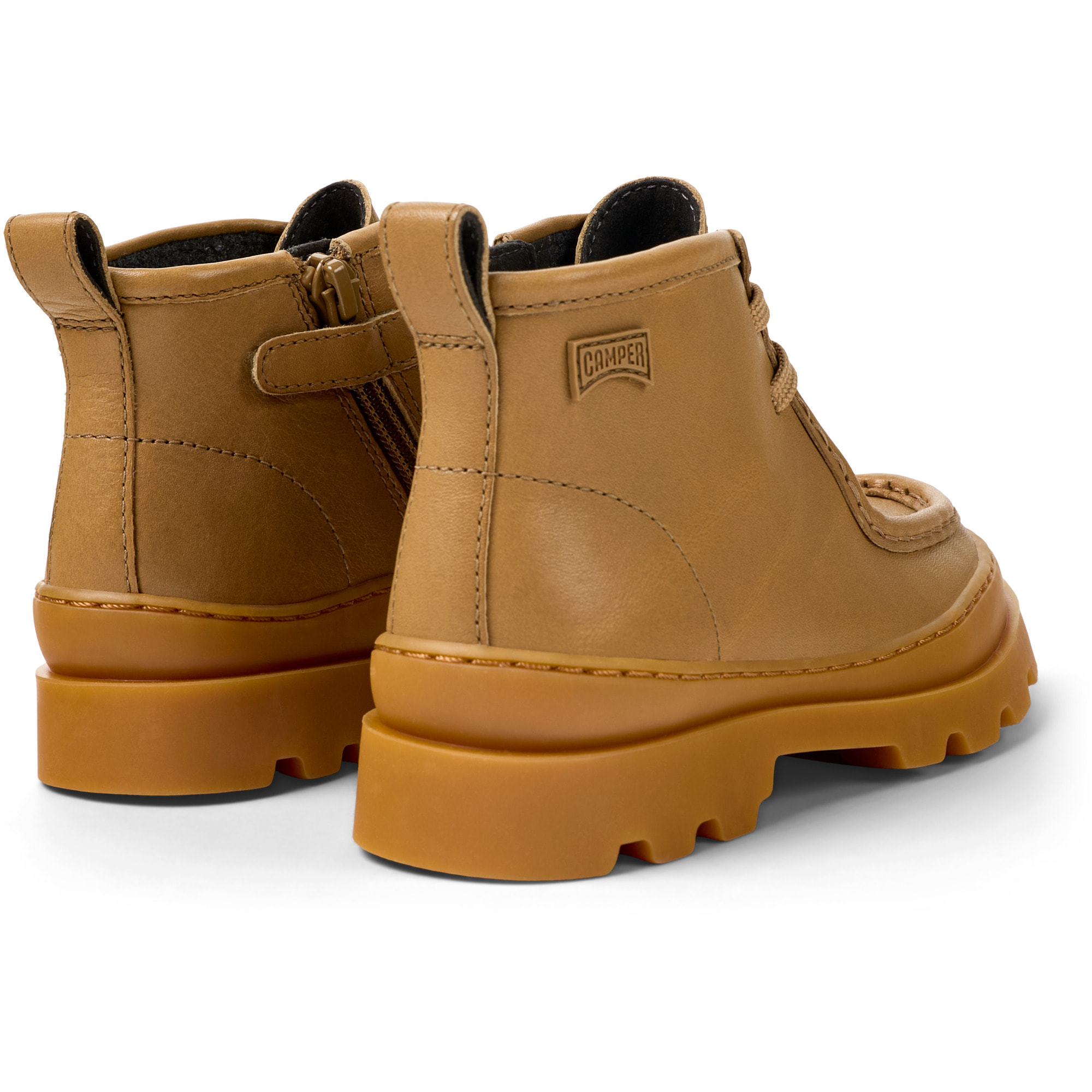 Botines - CAMPER Brutus - Marron - Cuero liso