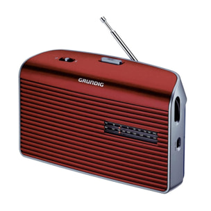 GRUNDIG MUSIC 60 ROJO RADIO AM/FM DE SOBREMESA PORTÁTIL CON ALTAVOZ