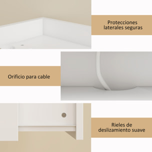 Juego de 2 Mesitas de Noche Flotantes con Estación de Carga, Mesillas de Noche Dormitorio, Cajón, Estante Abierto, Montado en la Pared, Estilo Moderno, para Sala de Estar, 40x29x29 cm, Blanco