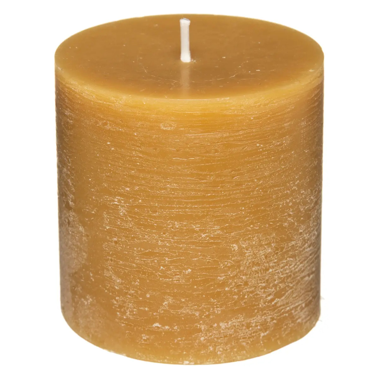 Bougie rustique - jaune - 220g