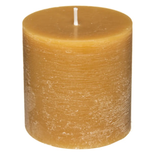 Bougie rustique - jaune - 220g