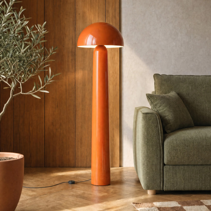Lampadaire en métal orange - Clara