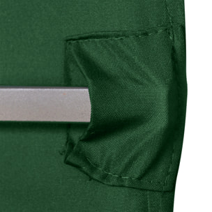 Outsunny Techo de Repuesto para Cenador, 3x3 m, Cubierta de Repuesto con 8 Orificios de Drenaje, Ventilación y Protección UV, SOLO Toldo de Recambio para Pabellón Gazebo, Verde