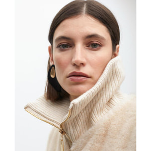 Gilet di Pelliccia con Zip