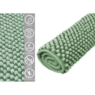 Tappeto Bagno Doccia Antiscivolo Super Assorbente Modello Dots Salvia
