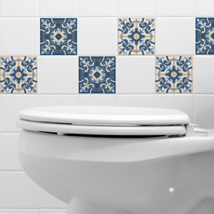 Stickers muraux - Sticker Mural Carrelage adhésif Cuisine Salle de Bain - 9 STICKERS CARRELAGES AZULEJOS TULLIA