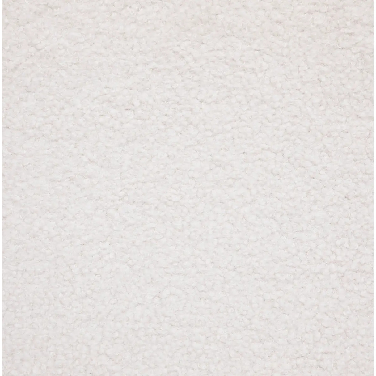 Chaise "Roka" - bouclette - pieds imitation noyer - blanc