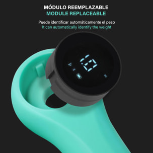 Dumbbell intelligenti da 1Kg, con applicazione di registrazione. Strumento di fitness intelligente.