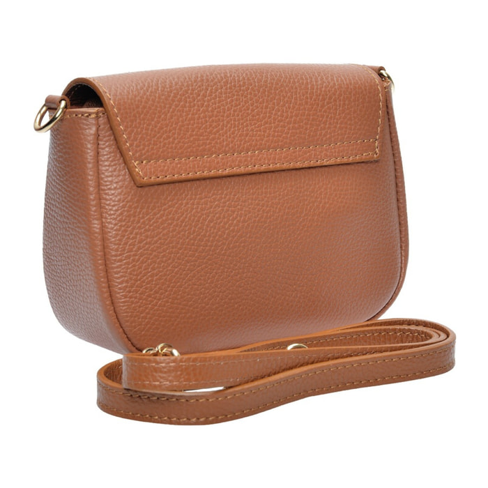 Borsa a spalla Anna Luchini Cammello