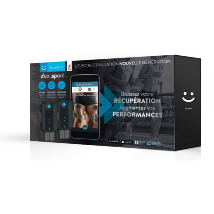 Appareil électrostimulation BLUETENS Duo Sport