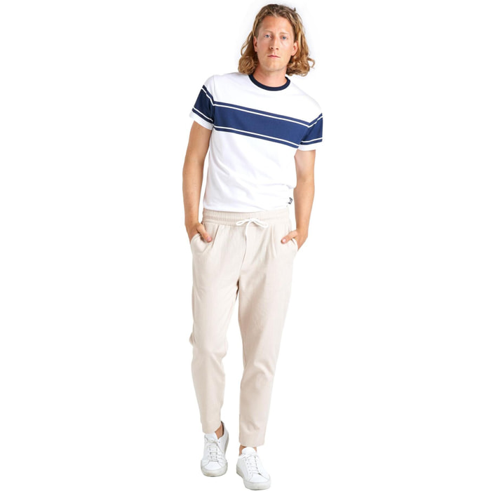 Camiseta de hombre minimalista de manga corta de algodón orgánico