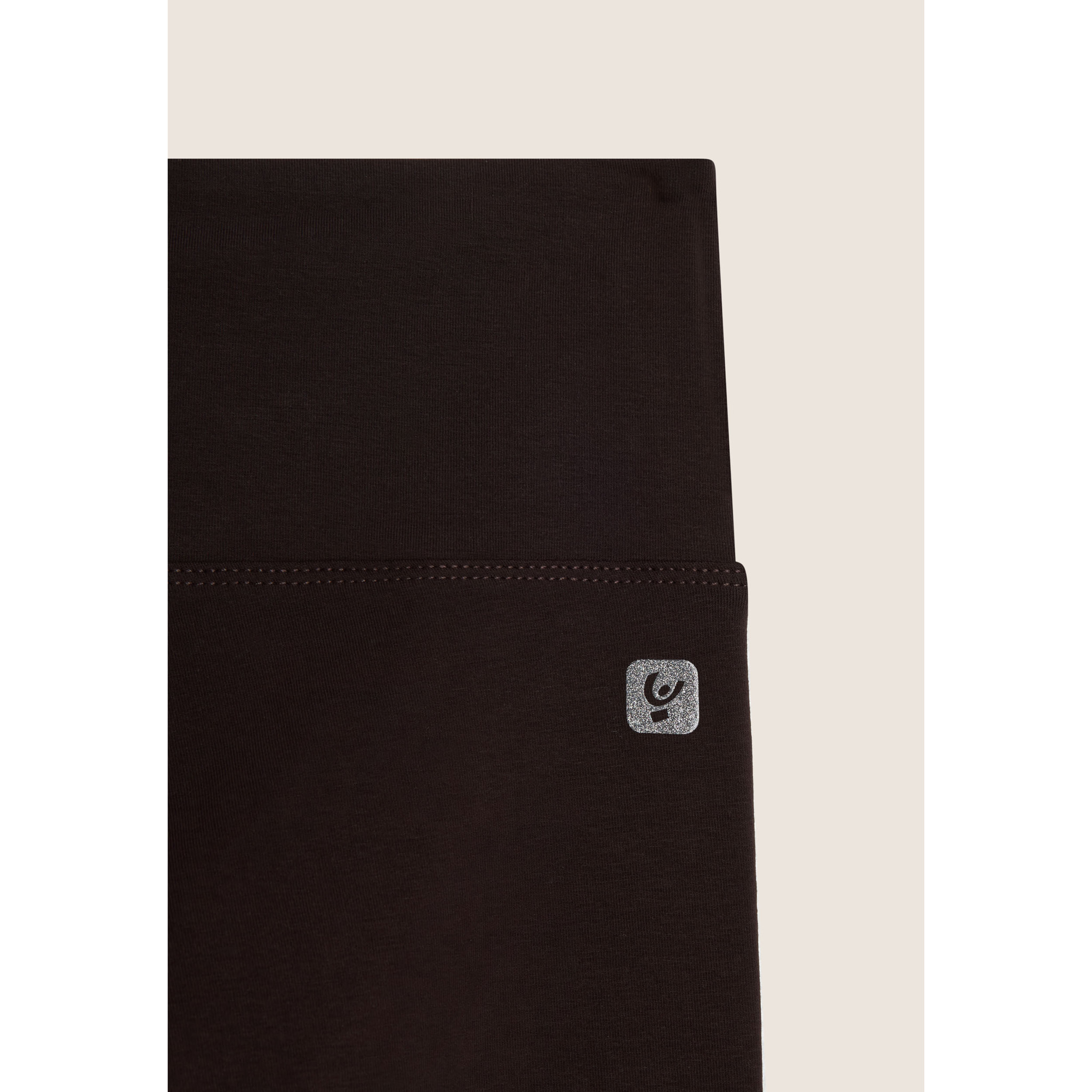 Leggings in cotone con vita alta e carré a cuore