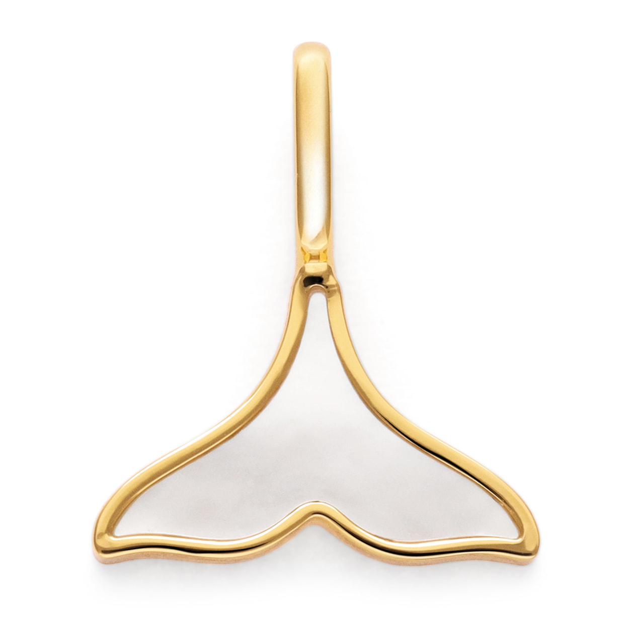 Charm Sirena in Madreperla Placcato Oro