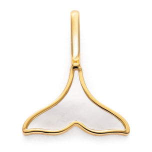 Charm Sirena in Madreperla Placcato Oro